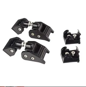 Car Hood Latch Lock Car Engine Lock Catch Cover Protect Kit for Jeep Wrangle JL for JK for RR Accessories Black red silver