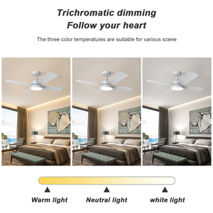 42 inch quạt thông minh ánh sáng ABS Blades trang trí 220V DC động cơ quạt trần với ánh sáng LED và điều khiển từ xa cho khách sạn - Product Image 5