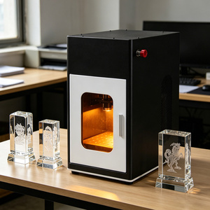 Mini graveur laser UV 3D pour verre et boules de cristal acrylique - Machine de gravure photo personnalisée avec refroidissement par eau - Product Image 1