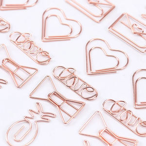 Colgador de diamantes de corona de oro rosa, Clip de papel de flamenco, marcapáginas, herramientas de planificación, Clip de notas, carpeta de <span class=keywords><strong>Metal</strong></span>, Clip de papel - Product Image 3