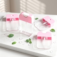 Flacon pulvérisateur portable format carte de crédit 20ml 45ml, mini atomiseur plat à fine brume pour désinfectant pour les mains et parfum, idéal pour les voyages et l'extérieur
