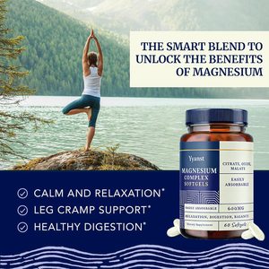 High quality private label calm & relaxation leg cramp support healthy digestion Magnesium Capsules - Product Image 5