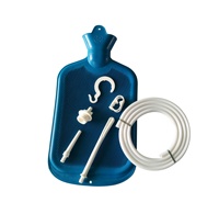Bouteille d'eau chaude en caoutchouc de 2 L, kit de lavement, kit de douche pour usage domestique