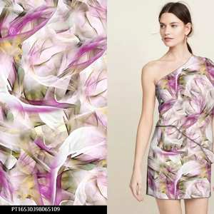 Tùy Chỉnh Trừu Tượng In Drapable Rayon Thời Trang Dệt Vải Oeko Tex Tiêu Chuẩn 100 Chứng Nhận Vải - Product Image 1