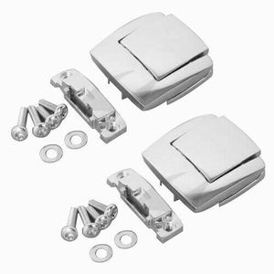 XINMATUO Chrome rasoir haché roi coffre loquets charnières adaptées pour Harley Tour Pak Touring XF2906365-<span class=keywords><strong>E</strong></span>-Set-US - Product Image 2