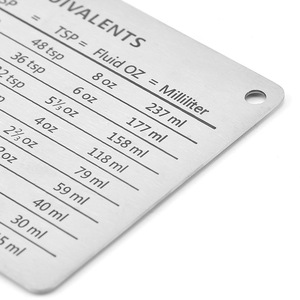 Chuyên nghiệp 18/0 thép không gỉ tủ lạnh nam châm chuyển đổi biểu đồ cup/Muỗng Canh Đo lường thuận tiện thực vật Tủ lạnh sử dụng - Product Image 4