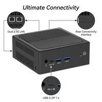 Mini PC con CPU Alder Lake N100, NUC1* DDR4 3200Mhz, SSD M.2 2280, 2*USB 3.0, 2*USB 2.0, WiFi 5, WiFi 6, Windows, Linux, Ventilador Silencioso