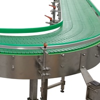 Convoyeur à chaînes en plastique de dessus plat de bouteille de Tableau pour la ligne de production alimentaire