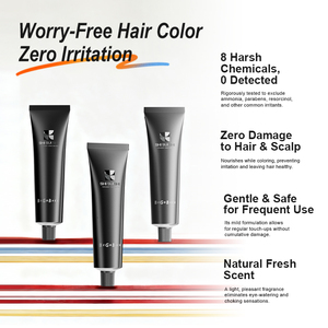 ShiSuiShi Crema Colorante Permanente Premium - Formula Senza 8 Ingredienti Nocivi, 12 Tonalità di Tendenza, Nutrimento Botanico, Copre i <span class=keywords><strong>Capelli</strong></span> Grigi, OEM/ODM - Product Image 4