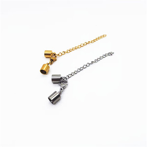 Đầu Kết Nối Trang Sức Diy Vòng Đeo Tay Bằng Thép Không Gỉ Vòng Cổ Dây Xô Tôm Hùm Clasp Set Với Chuỗi Mở Rộng Kết Thúc - Product Image 4