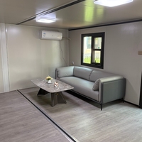 Maison conteneur préfabriquée pliable en acier de luxe, prête à être expédiée, extensible, 20/40 pieds, maisonnette personnalisée
