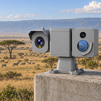 Caméra de surveillance thermique PTZ longue portée de qualité supérieure, vision nocturne IP67 pour la surveillance de la faune