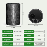 Diffuseur d'arômes sans eau rechargeable par USB pour voiture, mini diffuseur portable pour voiture et maison