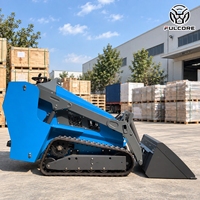 Mini-chargeuse compacte FULCORE avec système hydraulique 20MPa, puissance diesel performante pour le nettoyage des chantiers, livraison gratuite