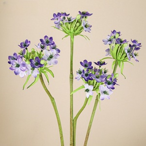 Fleurs artificielles en velours Haiyi, étoile de Bethléem, en soie blanche, pour mariage, décoration intérieure, remplisseurs de bouquets - Product Image 2