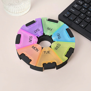 ภาชนะบรรจุวิตามิน7วันสำหรับยาเม็ดยาปลาน้ำมันแฟนซีภาชนะจัดเก็บสำหรับเดินทางทำจาก PP ขนาดเล็กแบบพกพา OEM - Product Image 3