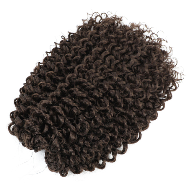Wholesale 14"18"22" Water Wave Blonde Afro Curl Crochet Hair Curly Crochet Braid Deep Twist Braiding Hair Extensiones for Women
