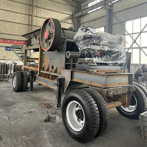 Trituradora de Martillos Móvil Multifuncional para Lapislázuli, Granito, Adoquín, Máquina Sin Atascos, Trituradora de Piedra de 50tph - Product Image 1