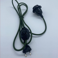Cordon de lampe à sel avec interrupteur variateur de luminosité, longueur personnalisable 1,5 m, prise à 2 broches, style européen