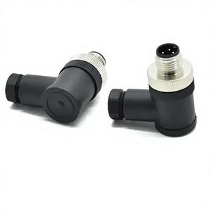 ขั้วต่อกันน้ำ M12 คุณภาพสูง IP67 แบบตัวผู้ ขั้วต่อ M12 รหัส A 4 ขา แบบมุมฉาก - Product Image 6