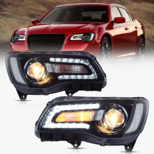 Phare avant JC Upgrade Factory Wholesale 2011-2023 avec projecteur de faisceau et clignotant pour <span class=keywords><strong>Chrysler</strong></span> <span class=keywords><strong>300</strong></span>/300C DRL - Product Image 1