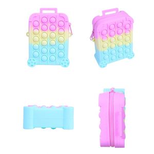Nouveau sac bandoulière unisexe anti-stress à bulles, motif dégradé en silicone, inspiré des pionniers de l'éradication des souris, avec porte-monnaie intégré, prêt à l'emploi - Product Image 4
