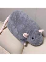 Peluche Souris Géante en Forme de Branche de Fleur, Jouet Simulé, Oreiller Mignon et Drôle, Cadeau d'Anniversaire Unisexe, 31cm-50cm, Chine