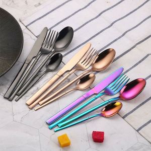 Juego de Cubiertos de Acero Inoxidable Estilo Simple, Personalizado de Fábrica, Cuchara y Tenedor Plateados, para Bodas, Fiestas y Restaurantes, Venta al Por Mayor - Product Image 6