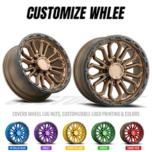 ล้ออัลลอยด์ออฟโรดความเร็วสูงสีน้ำตาลเข้มสำหรับรถกระบะ SUV 17x10J 19x9J 18x6.5J 20x10J ขอบบีดล็อคจานลึก - Product Image 2