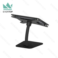 LST04B-B Incliné Acrylique Col De Cygne Anti-Vol De Bureau Tablette Enquête Kiosque Restaurant Tablette Kiosque De PC De Bureau pour iPad/Android