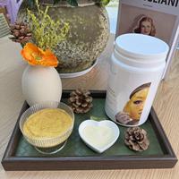 Mascarilla Facial Vegana en Polvo con Vitamina C y Oro 24k, Ácido Hialurónico, Antienvejecimiento, Reafirmante, Hidratante, Venta al Por Mayor de Fábrica
