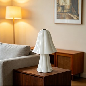 French Style Creamy Decorative Table <b>Lamp</b> Led Light Source Modern Minimalist Bedroom <b>Bedside</b> <b>Lamp</b> Living Room Study Ambient - Product Image 3