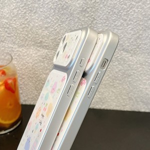 Funda de cristal para teléfono móvil con diseño de lazo de dibujos animados, mariposa, nubes estrelladas y gato, a prueba de golpes, para iPhone 14 15 16 17 Pro Max, venta al por mayor - Product Image 4