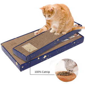 Papan Garukan Kucing Pawise Berbagai Ukuran, Kardus Bergelombang untuk Dalam Ruangan, Tahan Lama, Ramah Lingkungan, Kardus Kepadatan Tinggi - Product Image 1