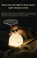 Pour Bestseller Cute White LED Baby Eye Protection Sleep Light avec Touch Control Dimmable Silicone Lamp USB Powered