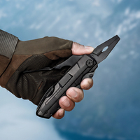 Couteau multifonction pliant en acier inoxydable, outil de survie, camping, tactique, EDC, aiguille, ouvre-bouteille, livraison directe