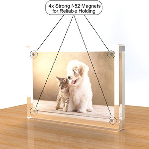 Acrylic Photo <strong>Frames</strong> With Magnetic 3.5x5 <strong>Rounded</strong> Angle Picture <strong>Frame</strong> - Product Image 5