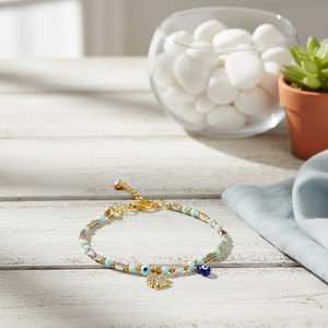 Bracelet porte-bonheur œil maléfique tendance - Product Image 3
