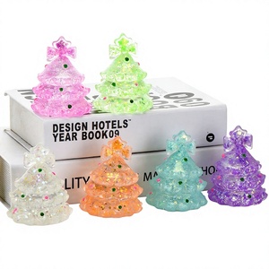 Cross-border Bestseller New European American-style Luminous Plastic Christmas <b>Tree</b> Marshmallow-shaped Squishy Stress-relief Toy - Product Image 1