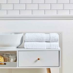 Toallas Faciales Blancas de Color Sólido, 100% Algodón Tejido, Ecológicas, Duraderas, Tamaños Personalizables, con Logotipo, en Oferta - Product Image 2