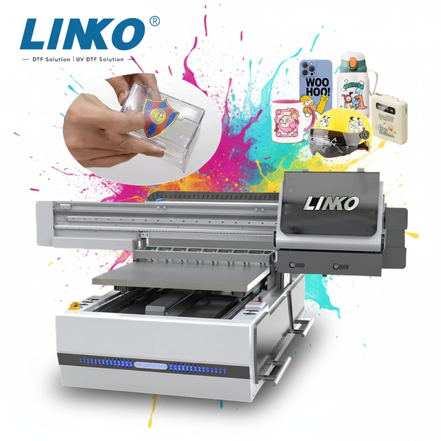 LINKO Anti-Clogging P-6090 60*90cm Length Printer with Periodic Flush for Long-Lasting Nozzle Life UV Flatbed Printer Machine