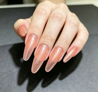 Poudre de Pigment Aluminium Métallique 9D Scintillant Orange Corail 5-100 Microns GuanZun pour Vernis à Ongles Gel Salon DIY Manucure
