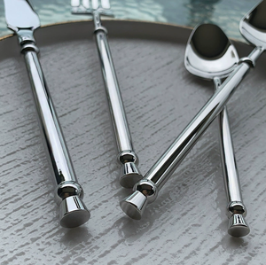 Cuchillos de mesa de acero inoxidable con mango martillado de lujo personalizados DF BC, cuchillo para carne, tenedores de mesa, tenedores para postre, personalizados - Product Image 5