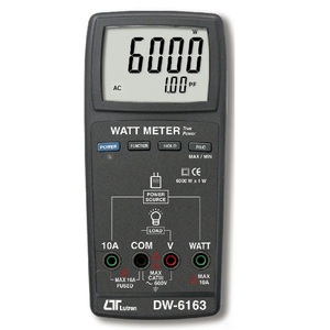Medidor de Potencia DW-6163, Clase 0.5 de Precisión, True RMS, con Función de Retención de Datos para Voltaje/Corriente, Salida de 10A - Product Image 1