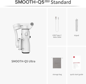 Nuevo <span class=keywords><strong>Zhiyun</strong></span> <span class=keywords><strong>SMOOTH</strong></span> Q5 ULTRA <span class=keywords><strong>Combo</strong></span>, Gimbal para Teléfono de 3 Ejes, <span class=keywords><strong>Estabilizador</strong></span> con Control Remoto por Voz Desmontable, Rastreador IA, Plegable - Product Image 2