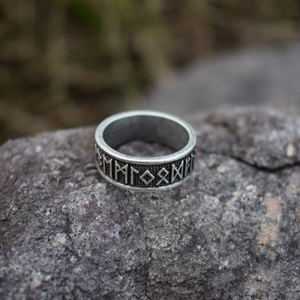 Bague Viking Sanlan avec <span class=keywords><strong>Runes</strong></span> Nordiques et Significations – Bijou Runic Tendance - Product Image 5