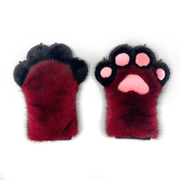Gants à griffes en peluche pour célébrités d'Internet, spectacles de stand-up, costumes d'animaux et accessoires de cosplay