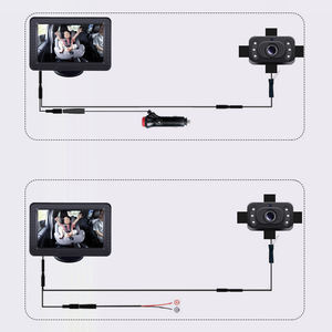Usine OEM 170 degrés 5 pouces Vision nocturne kit de moniteur de caméra de voiture pour bébé système vidéo de voiture pour siège arrière - Product Image 4