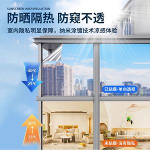 Heat Insulating Window Film Pet Material Solid Color Static Cling Privacy Glass Sticker For Home Use - Product Image 4