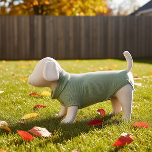 Suéter para Perro, Color Verde Salvia, Tejido de Punto, Talla Pequeña 36 cm, para Perros Pequeños - Product Image 3